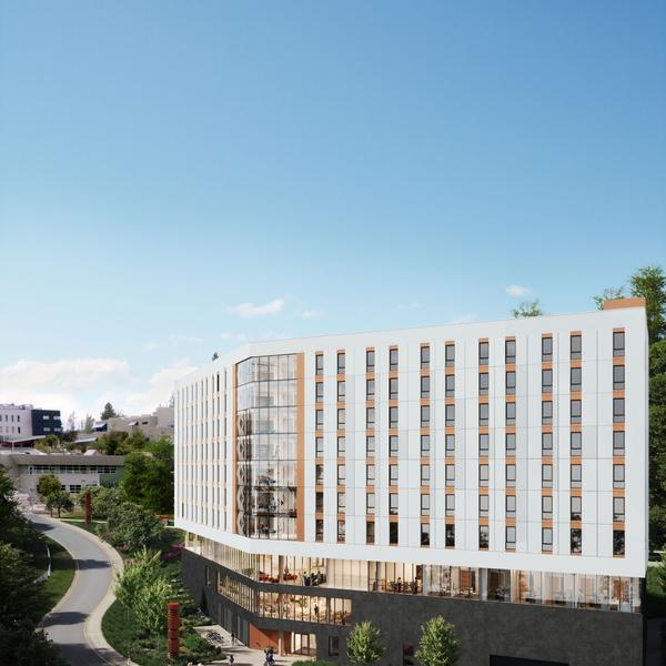 VIU New Student Housing Rendered Image